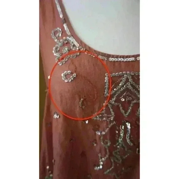 Free People Copper Starry Night Tunic – Sleeveless Boho Summer Top (M) - Picture 6 of 16